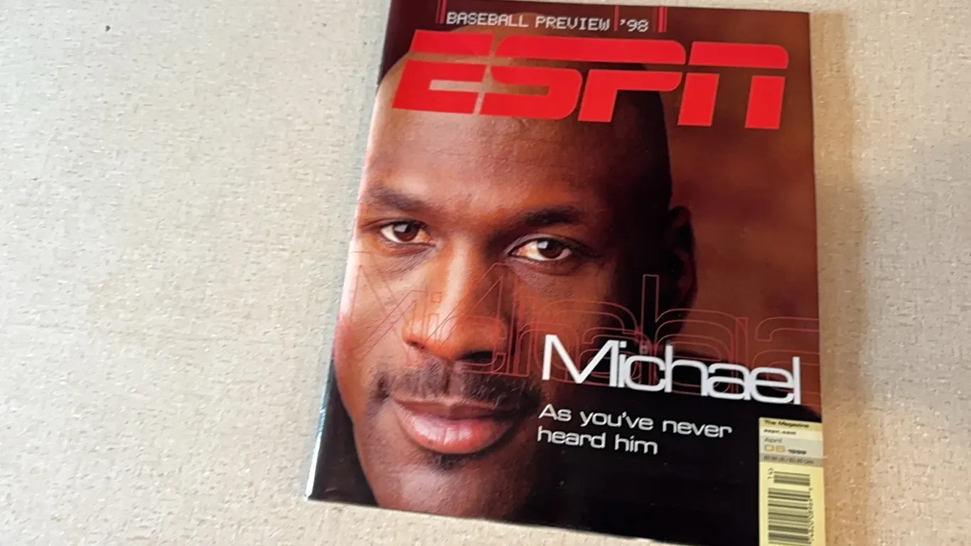 1998 ESPN Baseball preview Michael Jordan