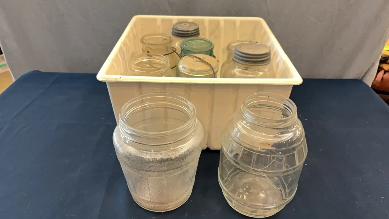 Assorted Glass Jars
