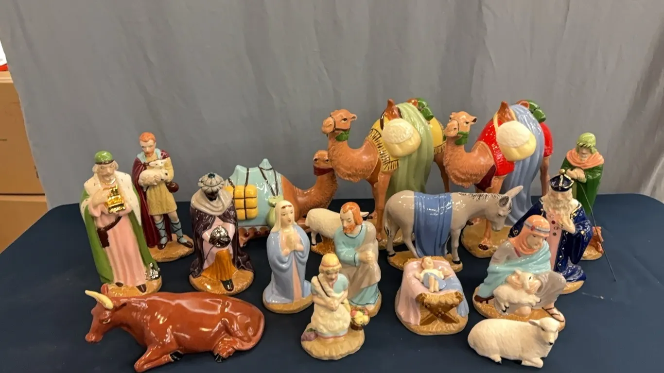 Ceramic Nativity Set