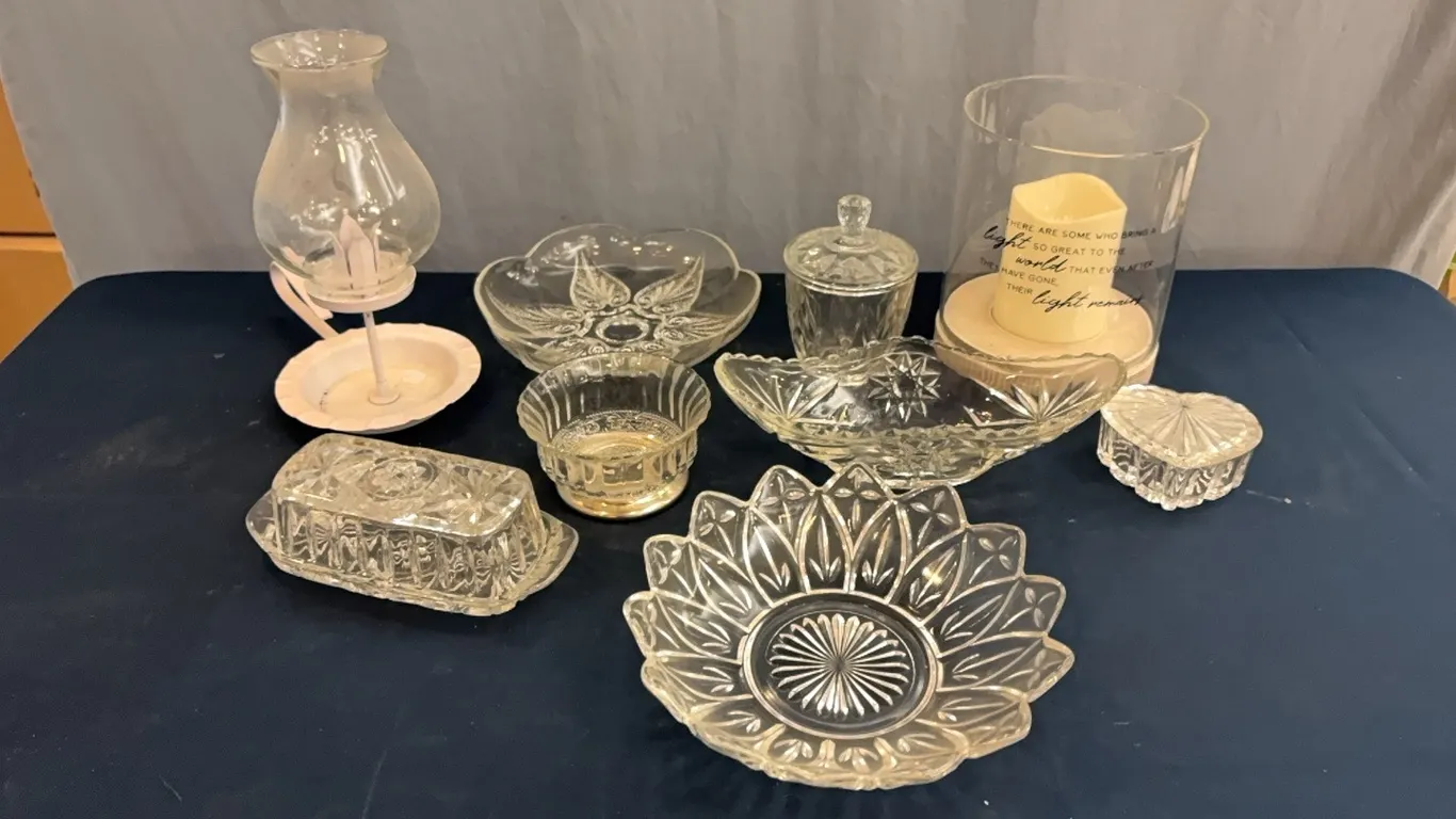 Clear Glassware & Candle Holders