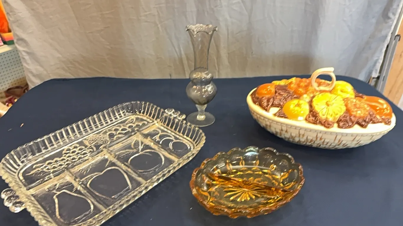 Fruit tray, vase, bowl