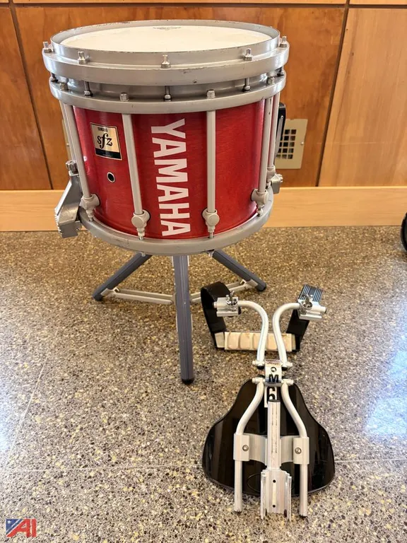 Yamaha SFZ 13" Marching Snare Drum with Cover and Randall-May Stand and Carrier