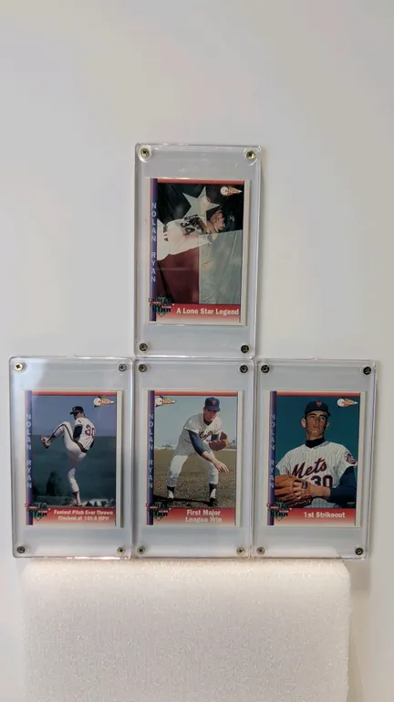 A Set of 1993 Pacific Nolan Ryan Milestones Baseball Cards. (Pacific Trading Cards, 1993) Produced for McCormick & Company, including cards #8, #16, #