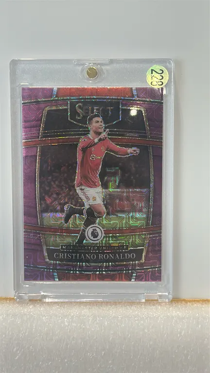 A Cristiano Ronaldo Panini Chronicles Select Soccer Card. (Panini, 2021-22) A Panini Chronicles Select Premier League card No. 237 featuring Cristiano