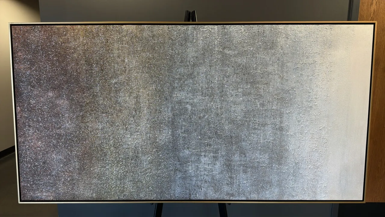 A "Starred Evening" Studio Edition Mixed Media on Canvas. (Leftbank Art Studio, 2018) A hand-painted mixed media painting on canvas featuring glitter
