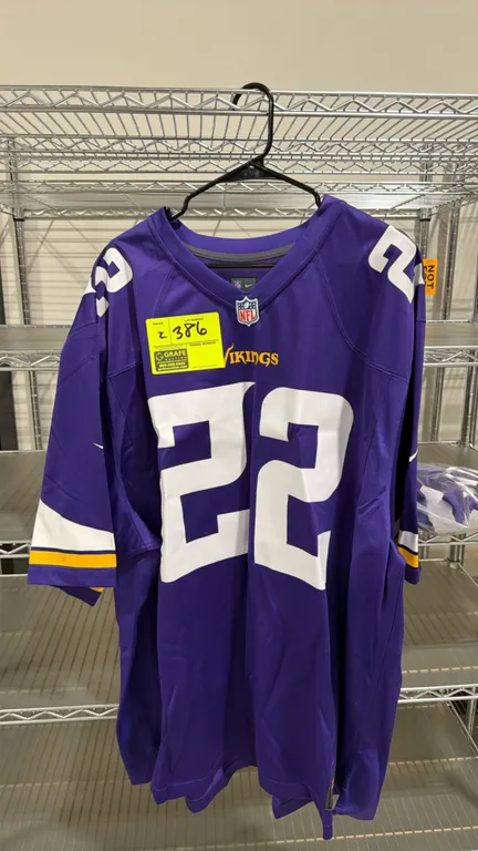 Nike Harrison Smith Minnesota Vikings #22 On Field football jerseys. Features purple home design with 'SMITH' nameplate and number 22 graphics. Includ