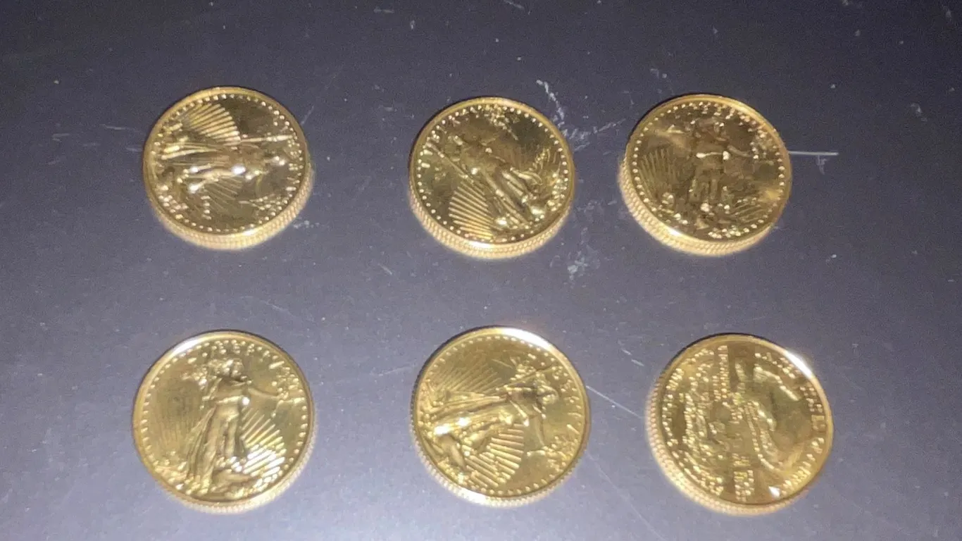 (6) Gold American Eagle Coins