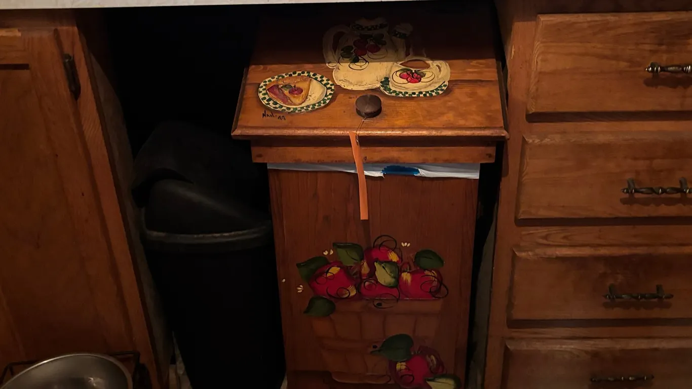 Wooden Garbage Can