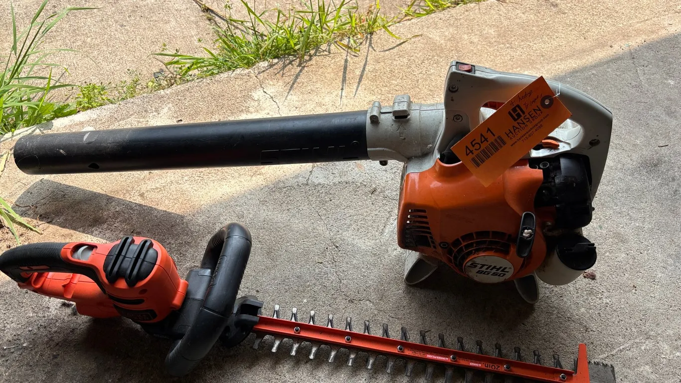 Stihl BG 50 Blower and Black & Decker Electric Hedge Trimmer