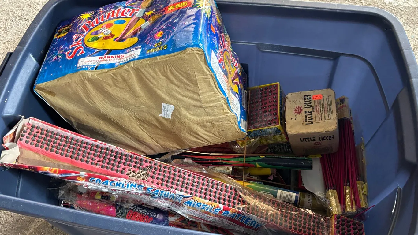 Tote of Fireworks