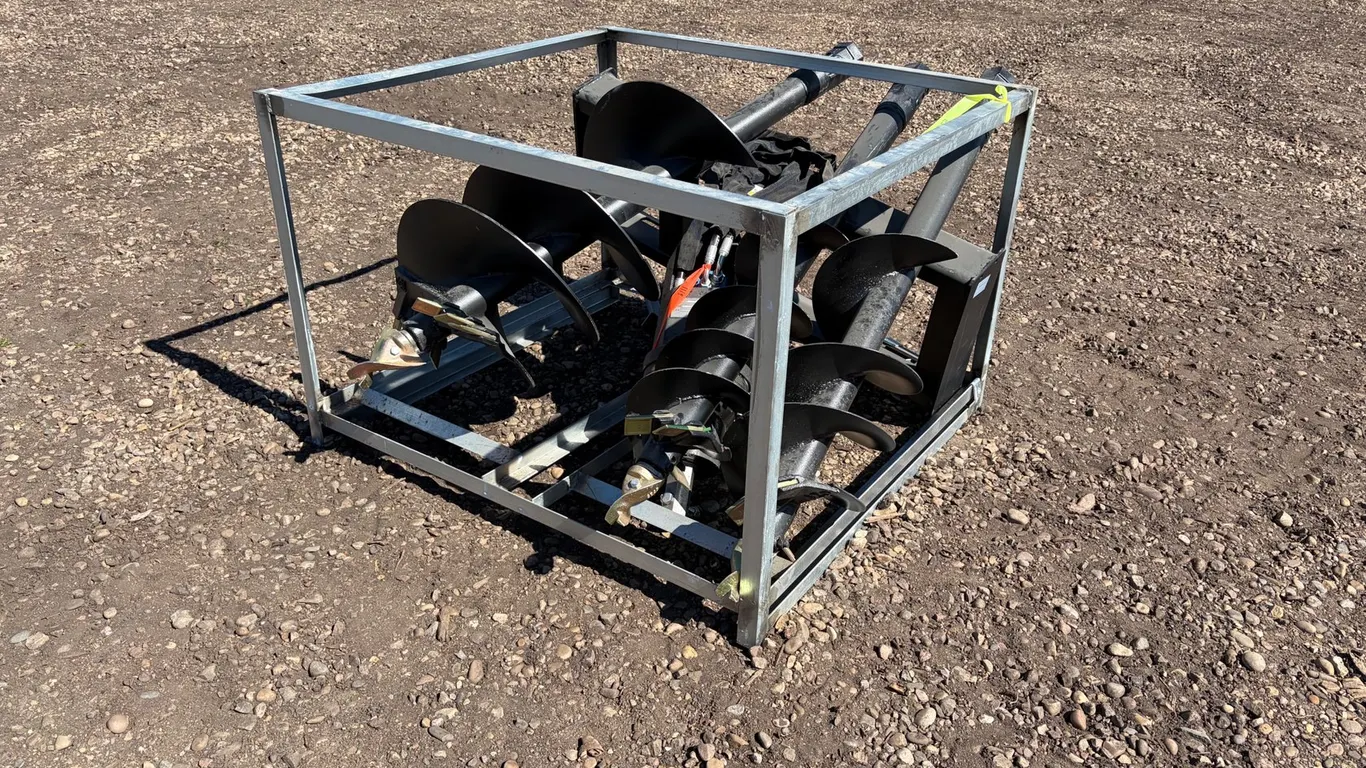 Unused 2026 Greatbear Skid Steer Auger w/ (3) Bits