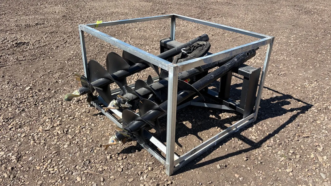 Unused 2026 Greatbear Skid Steer Auger w/ (3) Bits