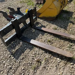 Excavator Fork Attachment w/ 4' Forks