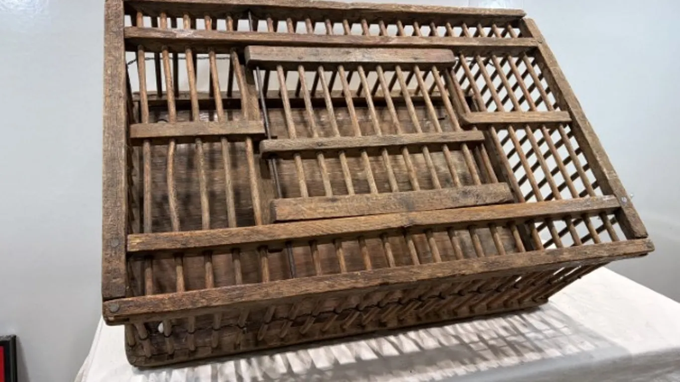 Antique Wooden Chicken Crate