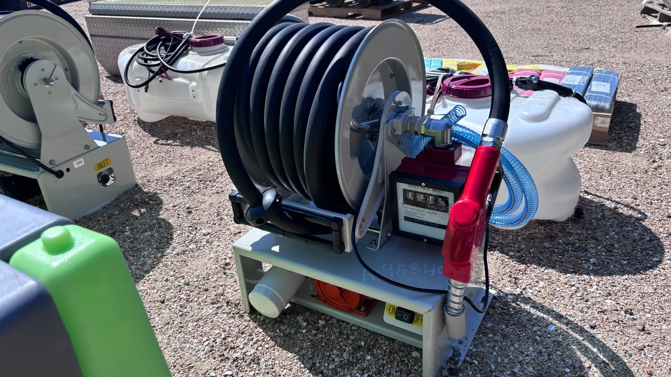 50FT HOSE REEL DIESEL FUEL PUMP