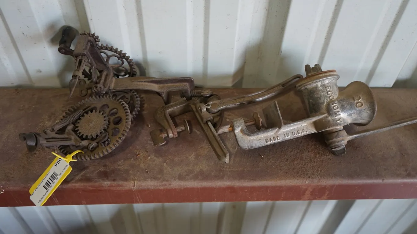 Vintage Apple Peeler & Economy Meat Grinder