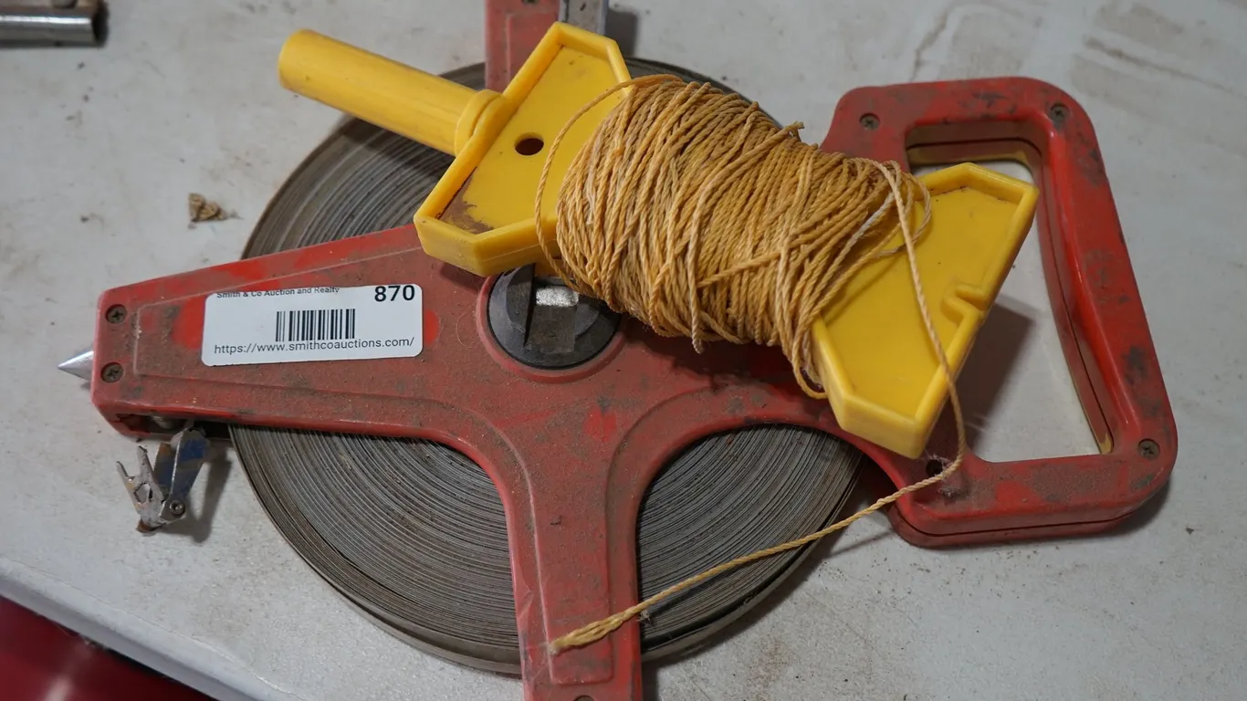 200' Nylon Coated Steel Tape Measure & String