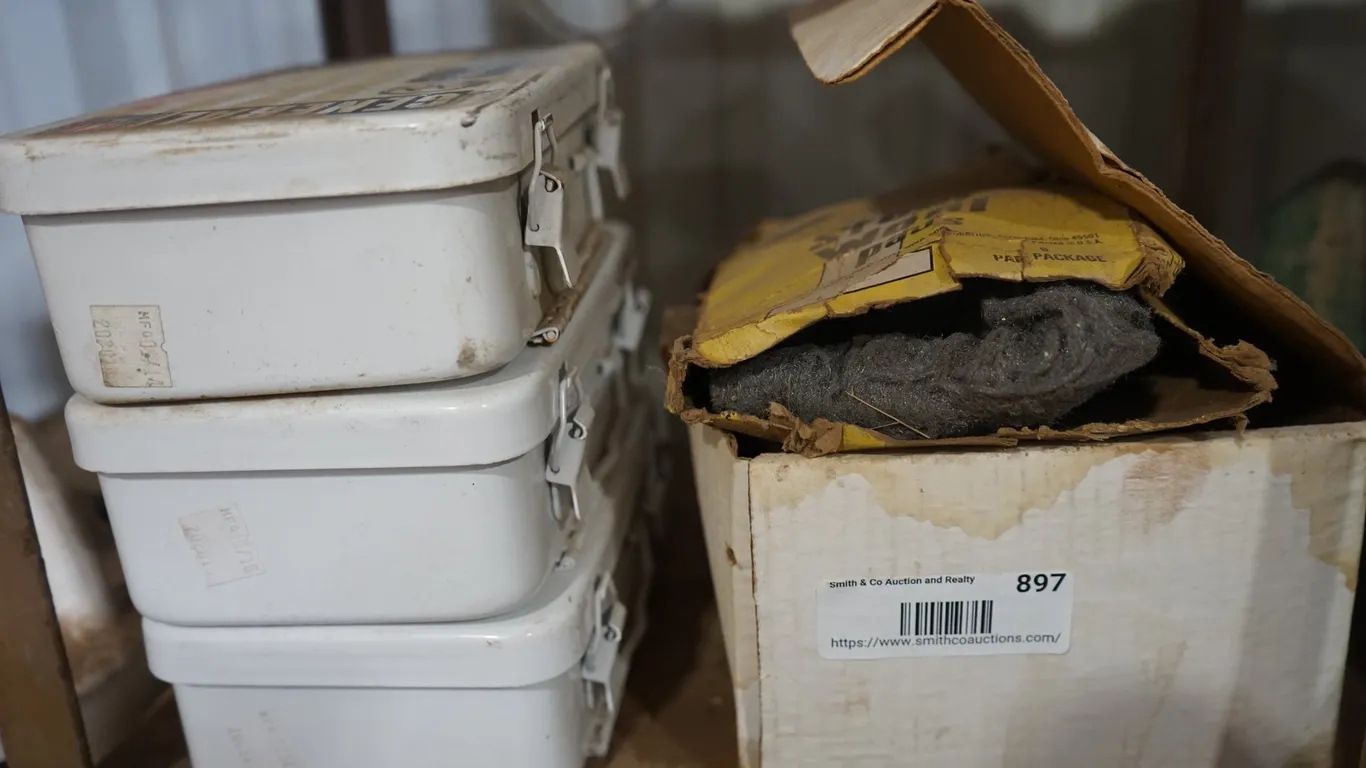 Misc. Steel Wool & Empty 1st Aid Boxes