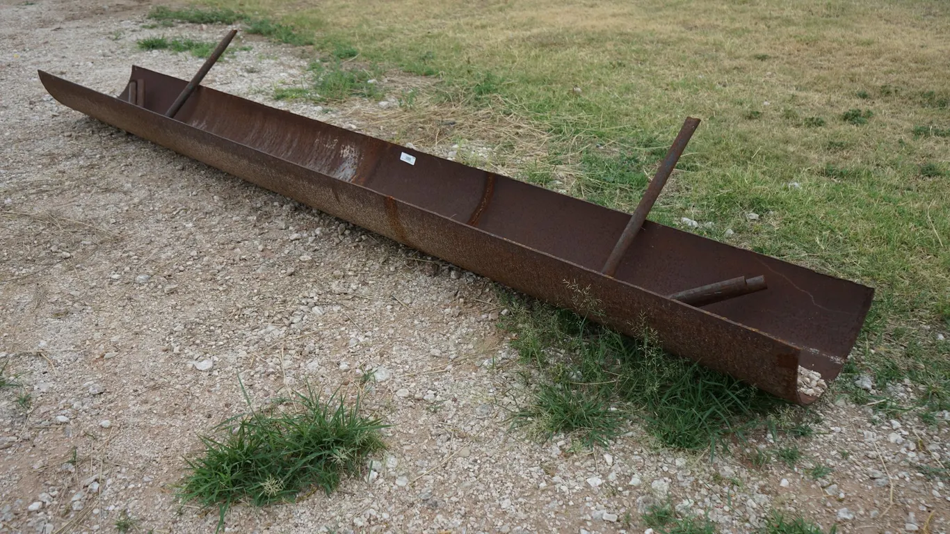17" x 11' Metal Feed Trough