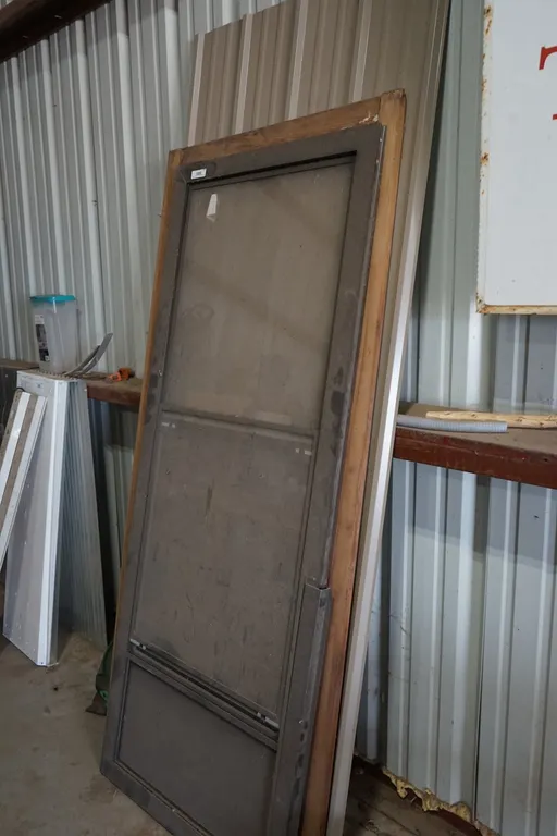 2 Screen Doors & 1 Tin Roofing Sheet