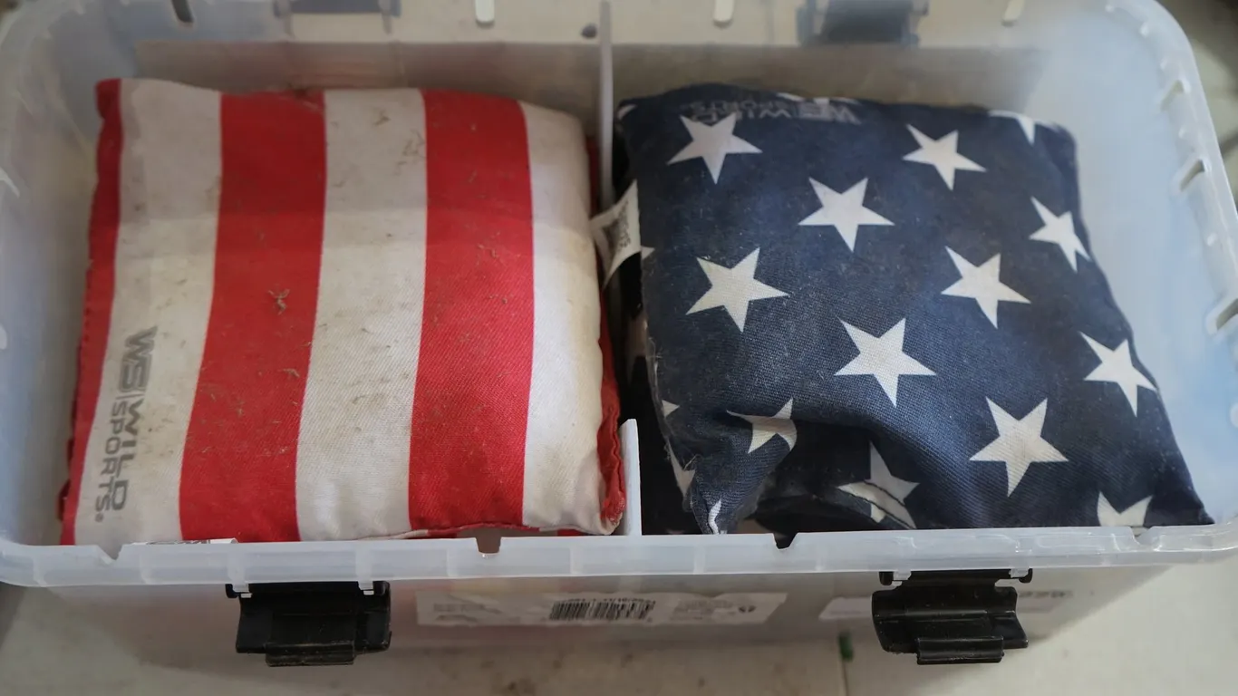 American Flag Corn Toss Bags