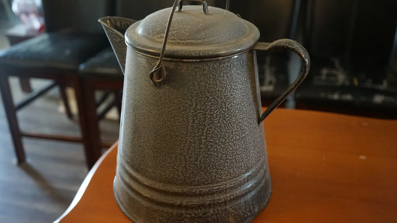 Large Enamel Water / Tea Pot