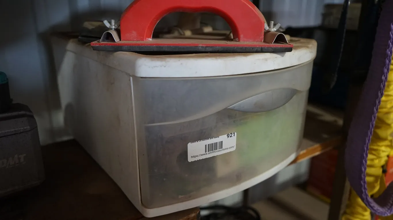 Misc. Sand Paper & Storage Bin