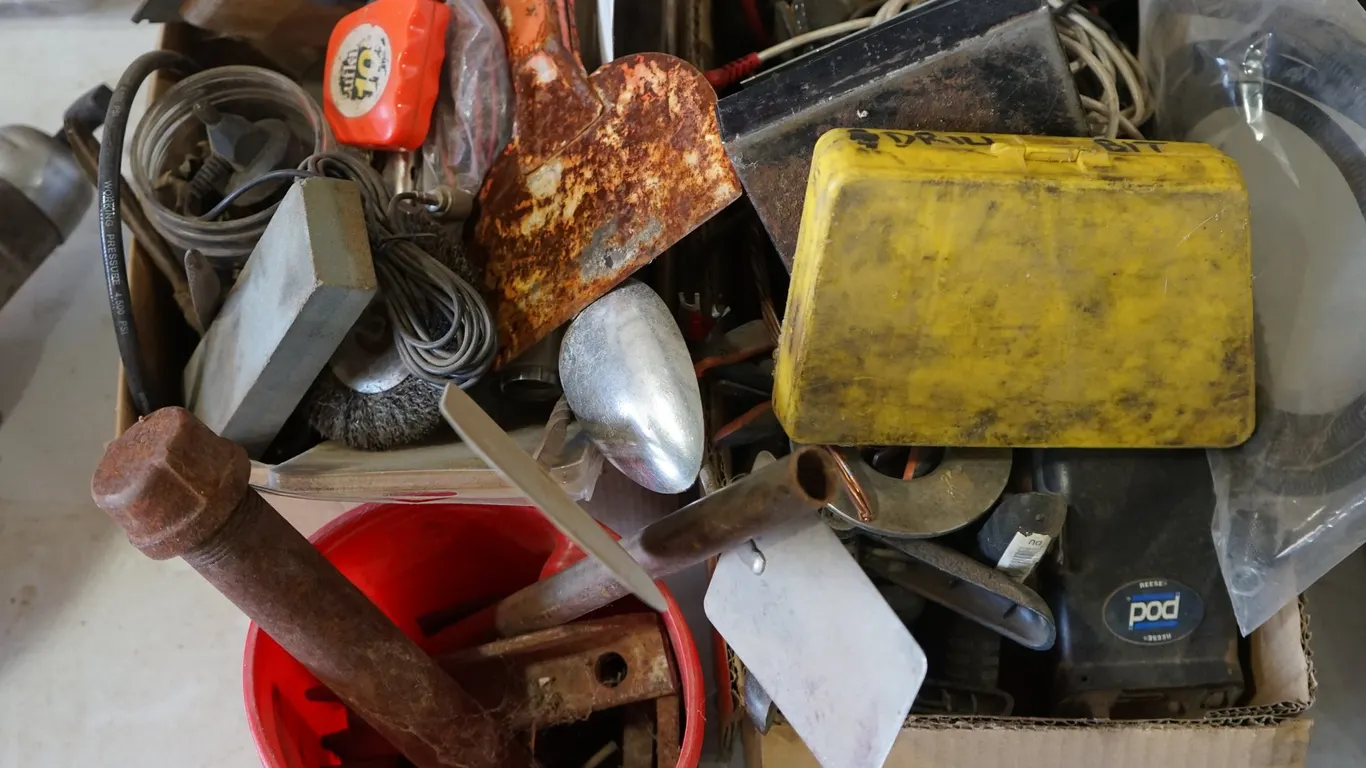 Drill Bits, Clamps, Sharpening Stone