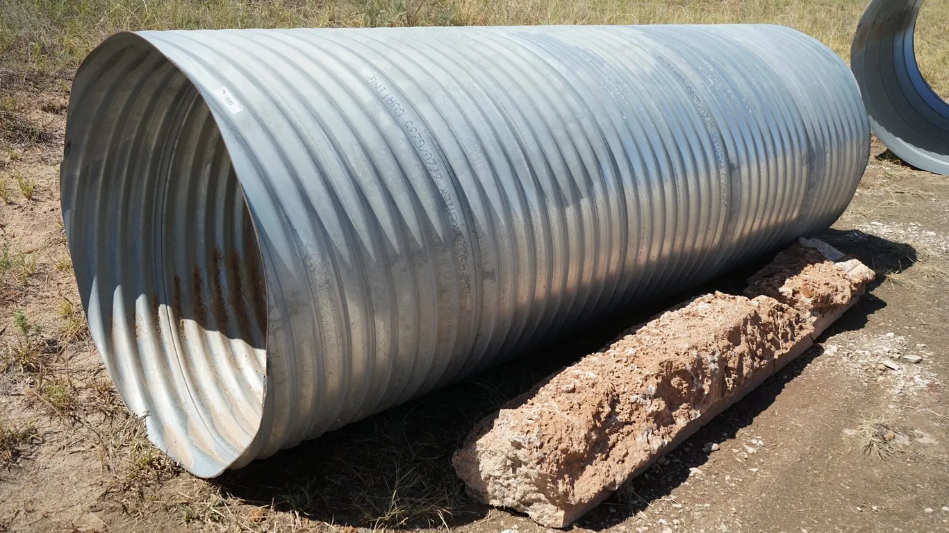 1 - 48" x 10' Tin Horn Culvert