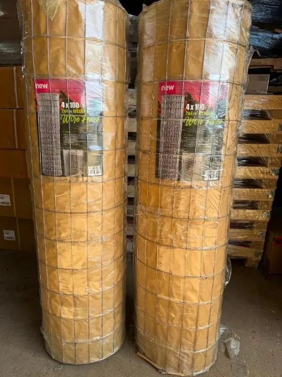 NEW LOT OF (2) 4FTx100FT 2INx 4IN WELDED WIRE FENCING