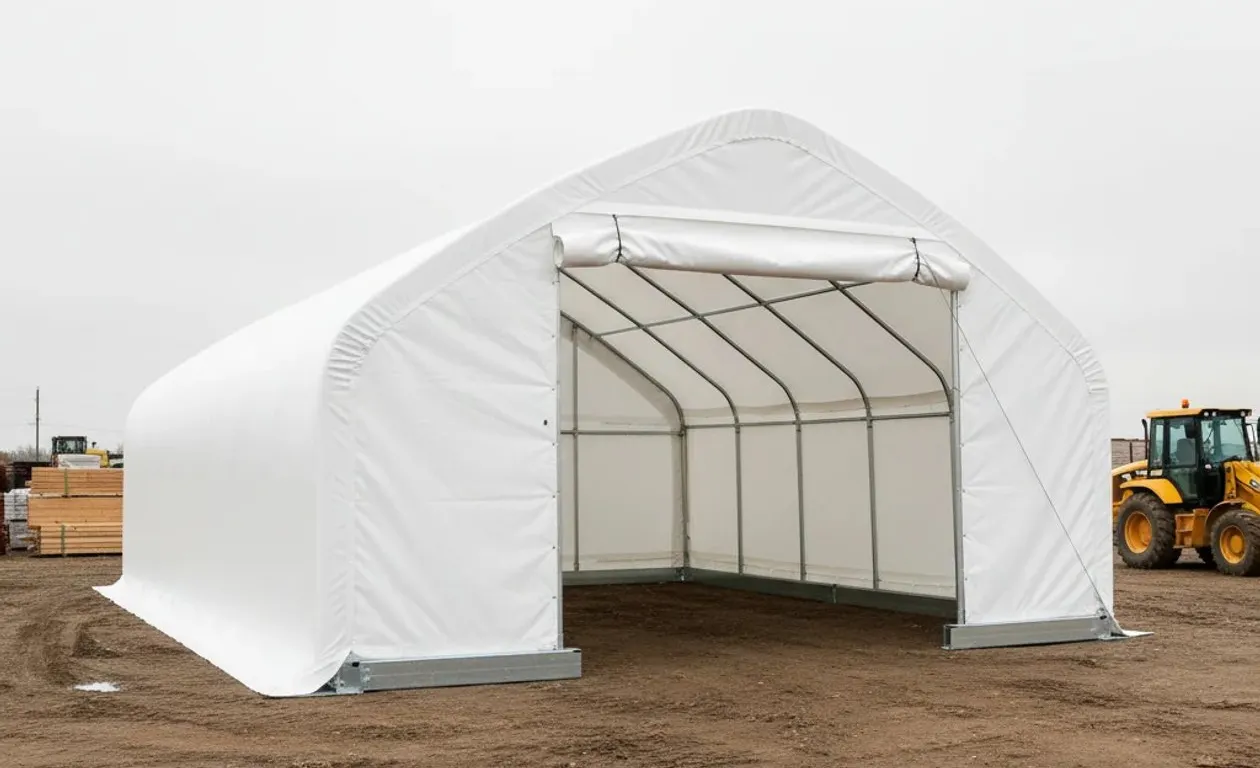 NEW 20X40X12 PEAK STORAGE SHELTER FOR RV, BOAT, LIVESTOCKS, EQUIPMENT