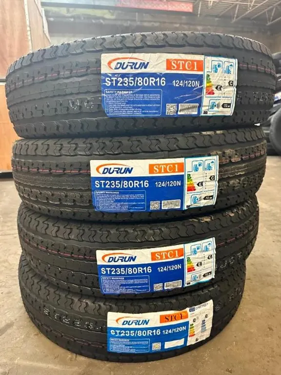 New Lot of (4) Durun ST235/80R16 10PR Trailer Tires