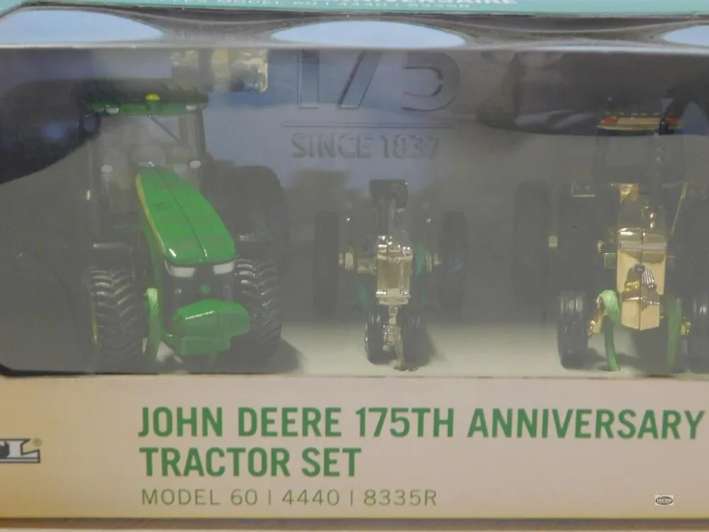 1/64 JOHN DEERE 175TH ANNIV. SET, 3 TRACTOR SET