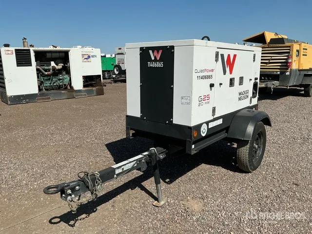 2021 Wacker G25 T4F 25 kW Mobile Generator Set