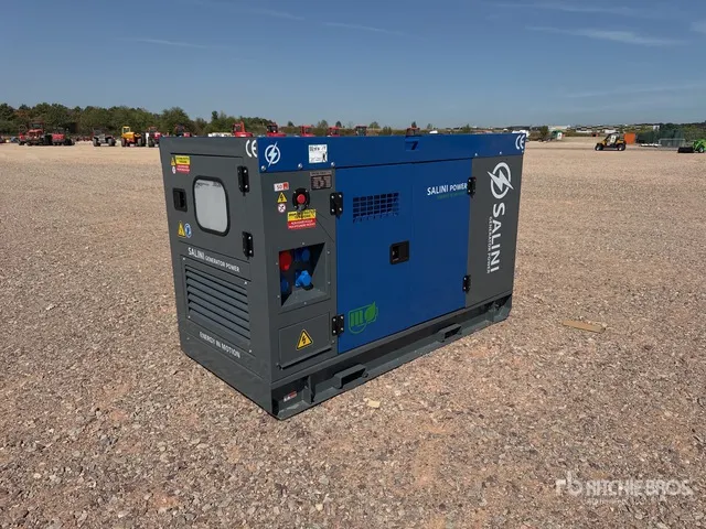 2026 Salini VG-R30 31 kVA Skid-Mounted Generator Set (Unused)