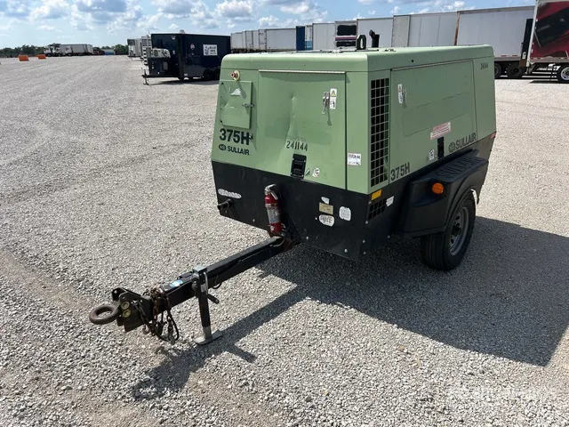 2019 Sullair 375H DPQ JD3 375 cfm Mobile Air Compressor