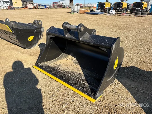 Dynamic Entities 120CL 60 in Cleanup Excavator Bucket - Fits 65mm Cat 311/312/313/314 Kobelco 140 Deere/Hitachi ZX120/135 Case 130/135, Doosan DX140