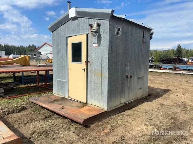 8 ft 9 in x 12 ft 8 in Skid-Mounted Storage Building