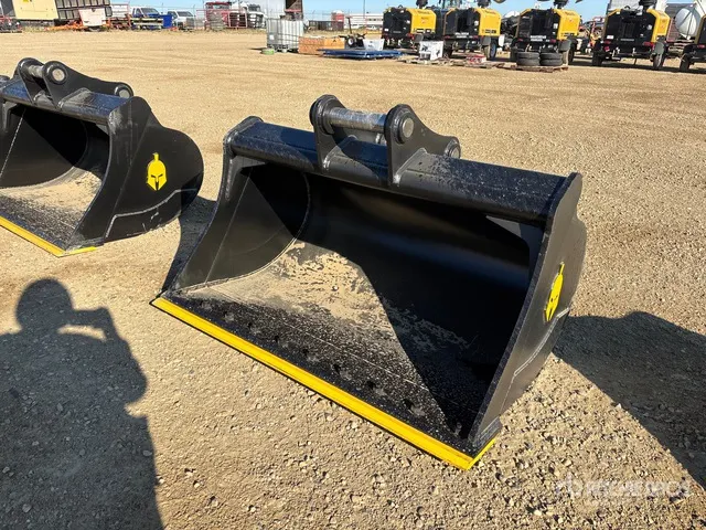 Dynamic Entities 120CL 60 in Cleanup Excavator Bucket - Fits 65mm Cat 311/312/313/314 Kobelco 140 Deere/Hitachi ZX120/135 Case 130/135, Doosan DX140