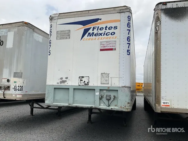 2007 Fruehauf FBA91.5LP HT240W 40 ft x 102 in T/A Caja Seca / Van Trailer