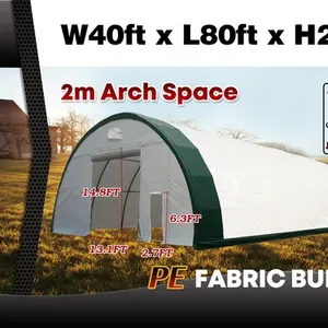 2026 Suihe S408020R-300gPE 40 ft x 80 ft x 20 ft Storage Building (Unused)