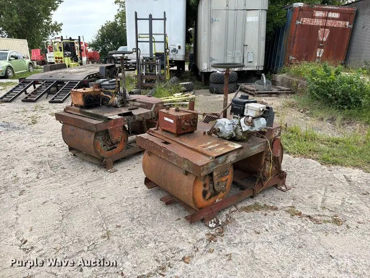 (2) Rolgor Rollpac double drum rollers