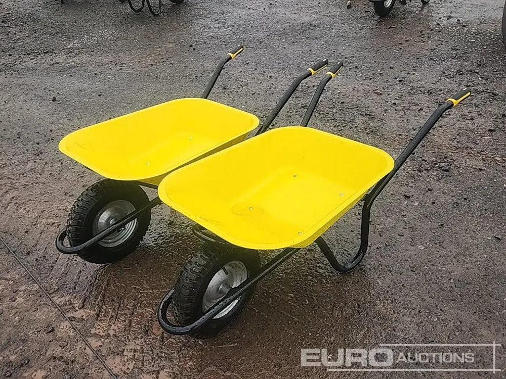Unused Painted Tub Wheelbarrow (2 of)