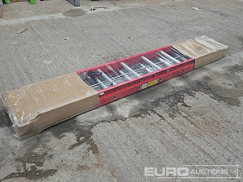 Unused 8.5' Double Fiberglass Extension Ladder