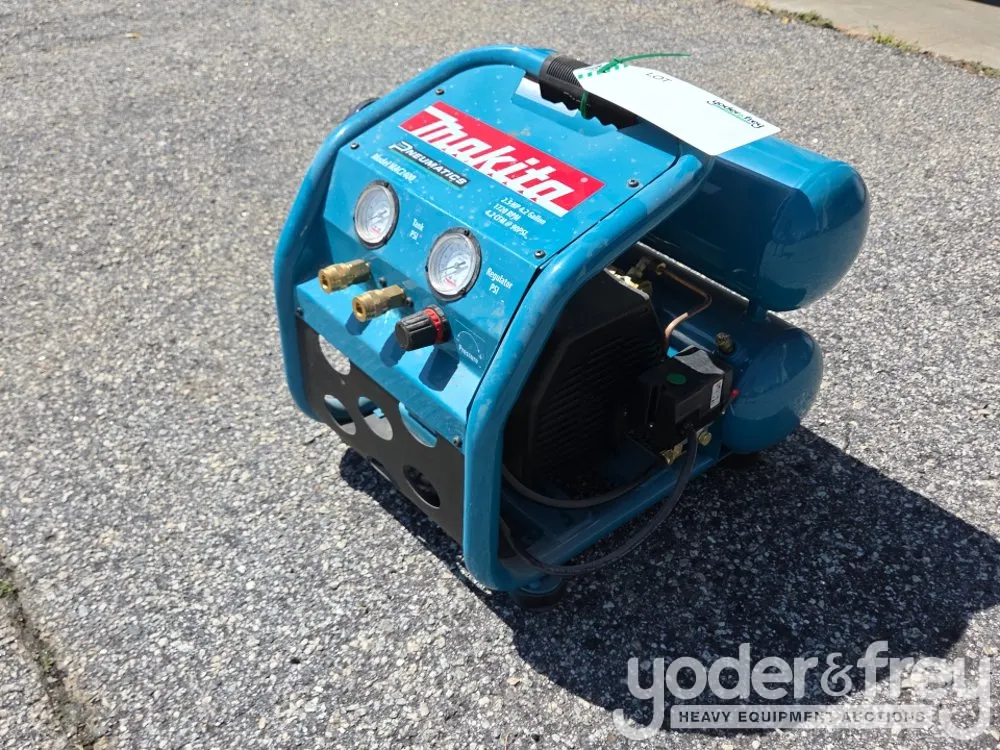 Unused Makita 2.5 HP Twin Stack Air Compressor, Quiet Series (MAC2400)