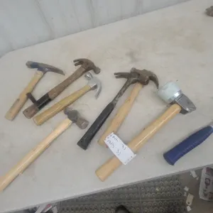 Assorted Hammers: 2 Claw Hammers, 2 Rock Picks, 2 Mallets, and 3 Other Hammers