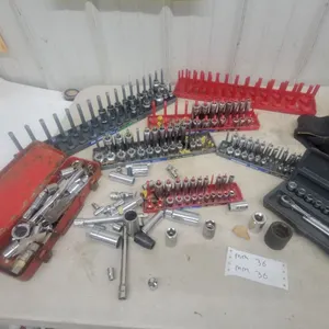 Assorted Socket and Wrench Sets, Including 36 mm Sockets, Ratchets
