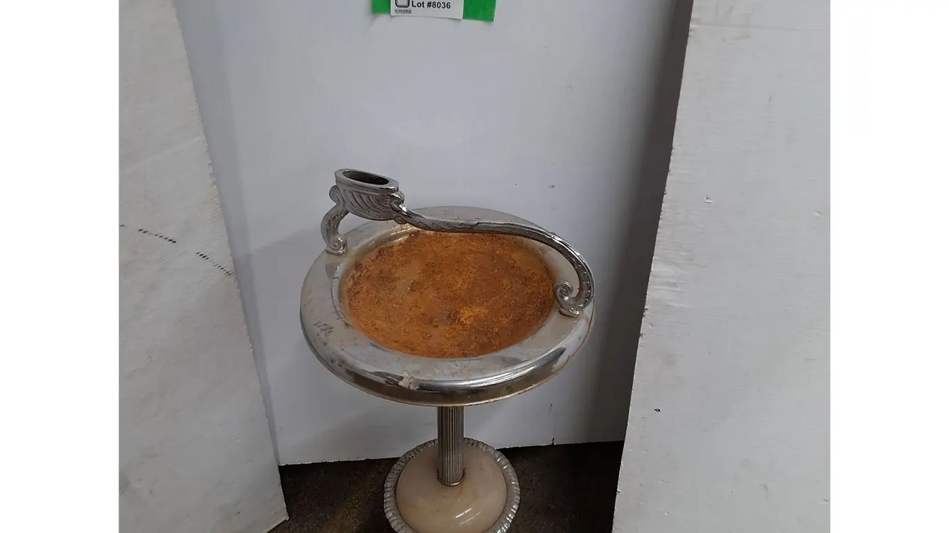 *Small Metal Standing Ashtray No Shipping