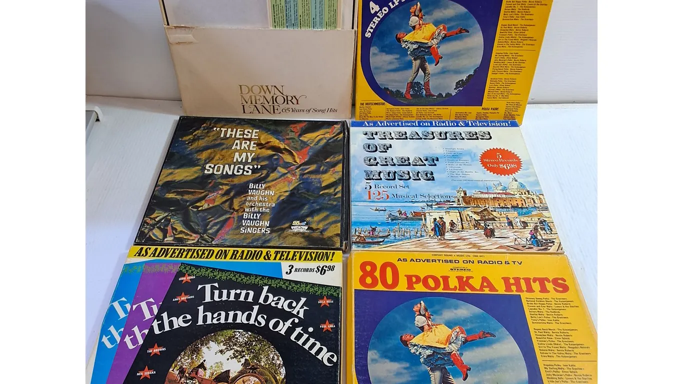 (6) Sets of Vinyl Records