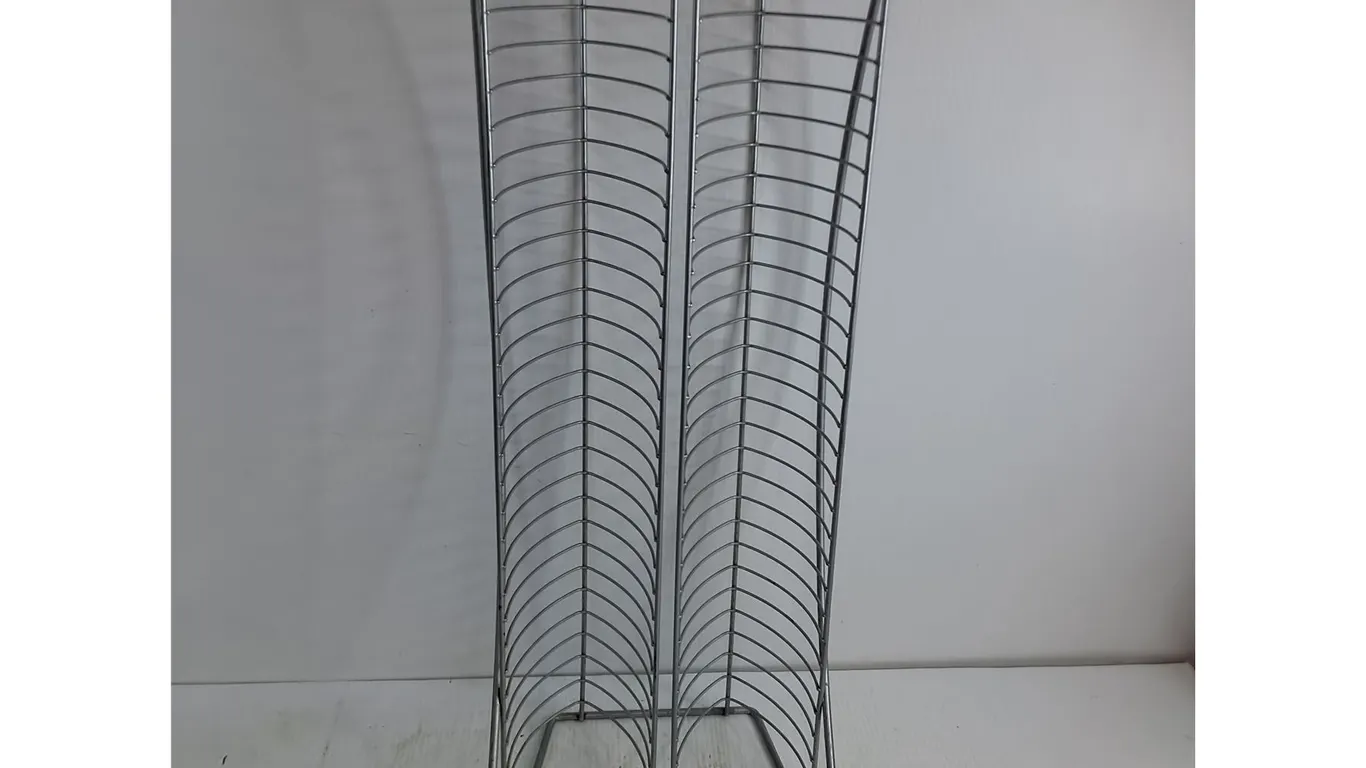 Metal Wire Media Stand - Holds 60 CDs/DVDs - 32x12x9" - Pickup Preferred